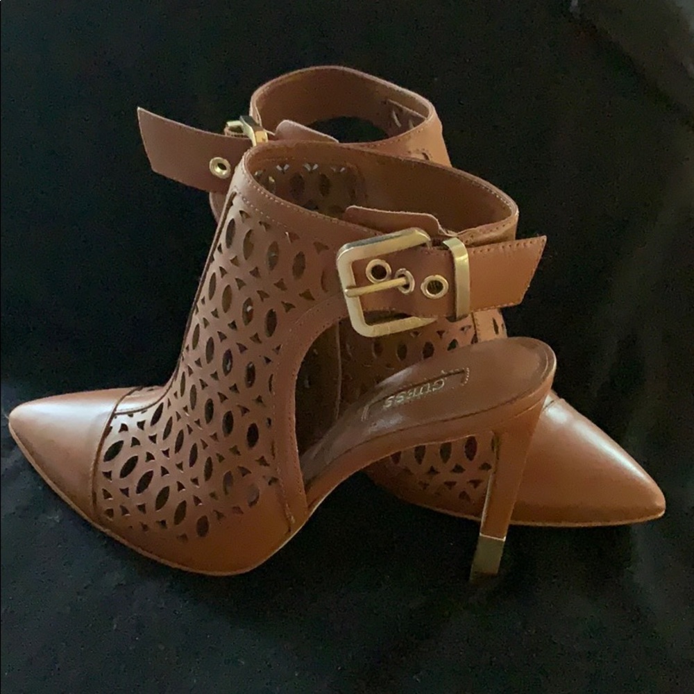 Guess Gwvenilia leather Brown Heels